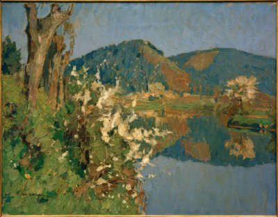 Lente (Rivierlandschap) door Otto Ubbelohde