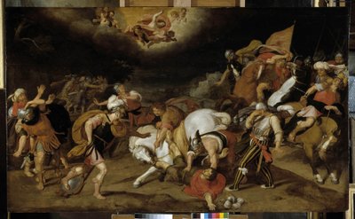 De bekering van St. Paulus op de weg naar Damascus in 42 AD. JC door Otto van Veen