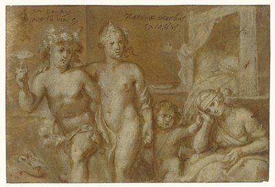 Gevolgen van de omgang met Bacchus en Venus door Otto van Veen