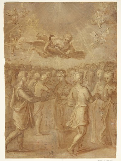 Mythologische Scène door Otto van Veen