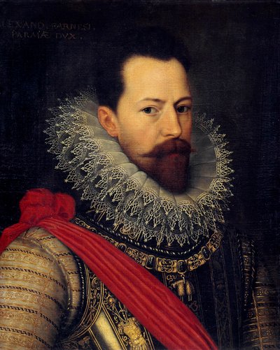 Portret van de condottiere Alexander Farnese, hertog van Parma door Otto van Veen