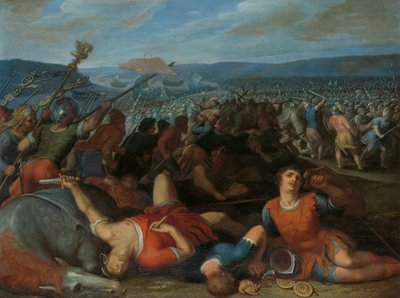 De Bataven verslaan de Romeinen aan de Rijn door Otto van Veen