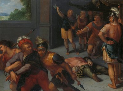 De onthoofding van Claudius Paulus en de gevangenneming van Julius Civilis (een van een serie van twaalf over de opstand van de Bataven tegen de Romeinen) door Otto van Veen