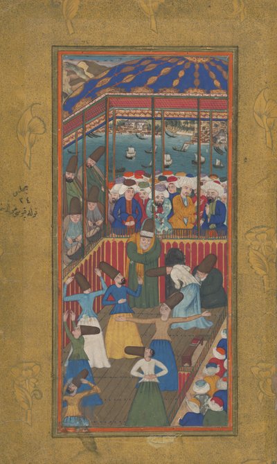 Dansende Derwisjen door Ottoman School