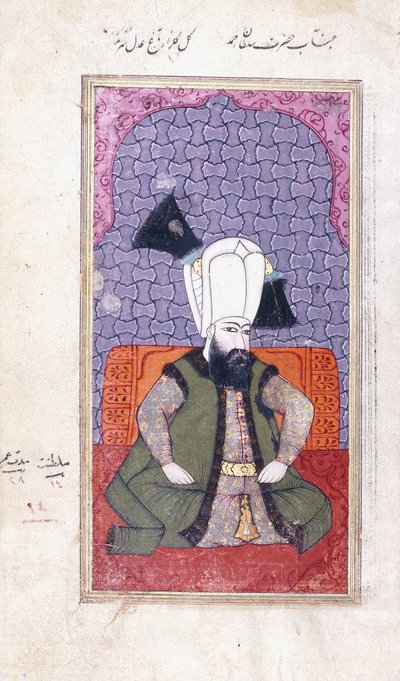Portret van Sultan Ahmed III door Ottoman School