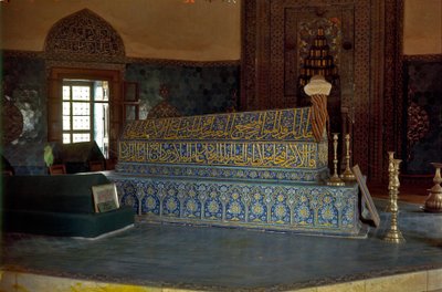 Graf van sultan Mehmet Celebi I in het groene mausoleum door Ottoman School