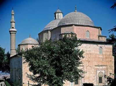 Uitzicht op de Groene Moskee door Ottoman School