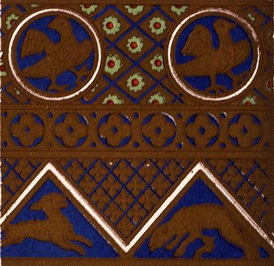 Byzantijns ornament van een geëmailleerde kist uit 