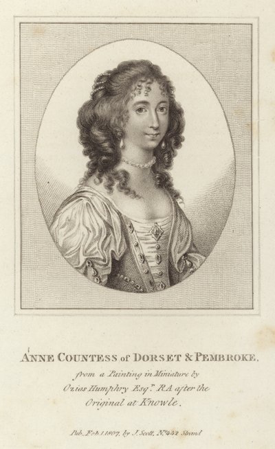 Anne gravin van Dorset en Pembroke door Ozias Humphry