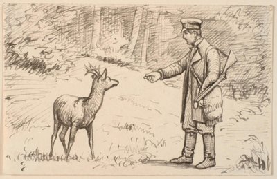 De ontmoeting in het bos door P.C. Skovgaard
