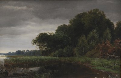 Opklarend weer na een regenbui bij Gurre Sø door P.C. Skovgaard