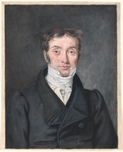 Portret van schoolmeester Hans Jensen Visby (1777-1870), uit Aagerup, Ramløse parochie door P.C. Skovgaard