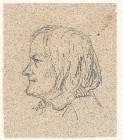 Profielportret van Thorvaldsen door P.C. Skovgaard