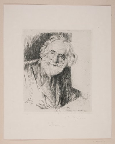 Portret van Vilhelm Kyhn door Peder Severin Krøyer