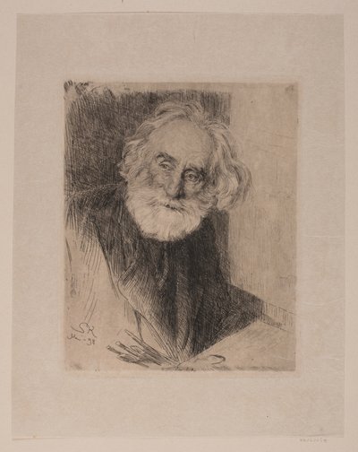 Portret van Vilhelm Kyhn door Peder Severin Krøyer