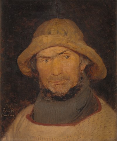 Portret van een visser uit Hornbæk door Peder Severin Krøyer