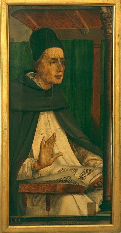 Albertus de Grote door P. (c.1450 1504) Joos van Gent and Berruguete