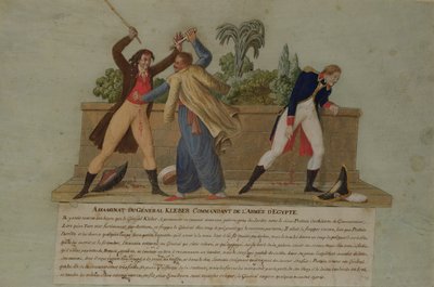 De moord op generaal Kleber door een fanaticus, 14 juni 1800 door P. A. and J.B. Lesueur