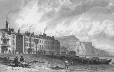 Het York Hotel, en bibliotheek, Sidmouth, 1832 door P. Heath