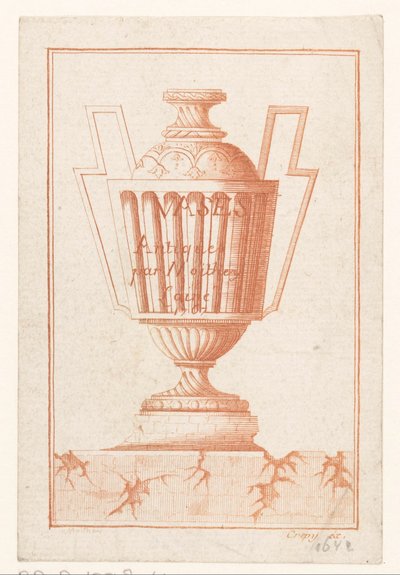 Vaas met rechthoekige oren Vases antiques par Moithey l