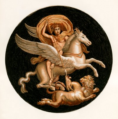 Bellerophon doodt de Chimera door P. Sellier