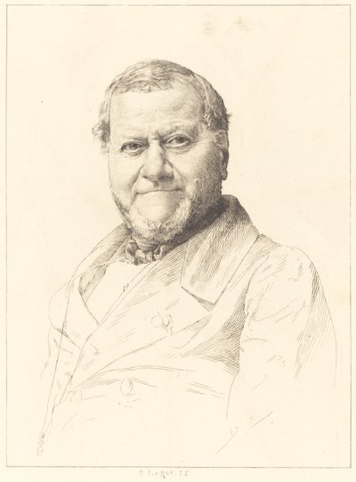 Portret van een man door P. le Robert