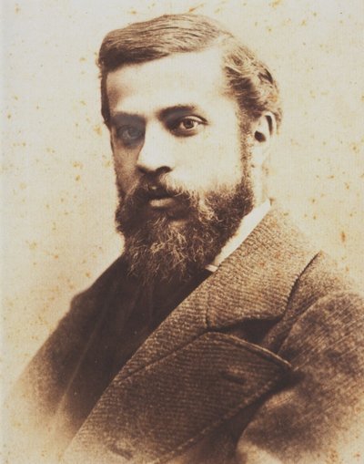 Portret van Antoni Gaudí door Pablo Audouard Deglaire