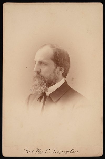 Portret van ds. William Chauncy Langdon, 1831-1895, circa 1881 door Pach Bros