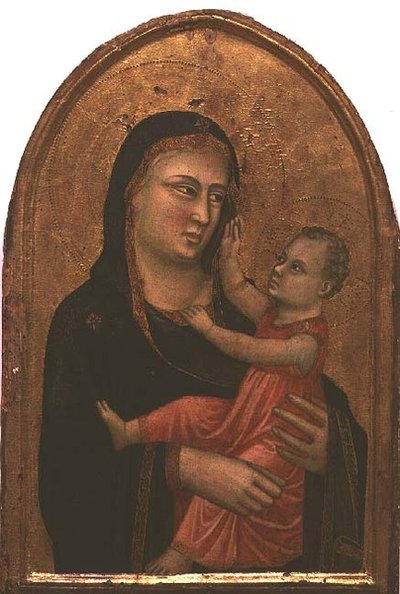 Madonna en Kind door Pacino di Buonaguida
