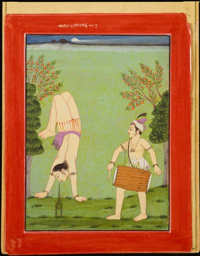 Gauda Raga: Derde Putra van Dipak, ca. 1750 door Pahari School