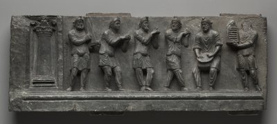 Bacchanaal reliëf, Pakistan, Gandhara, Buner gebied, vroege Kushan Periode (AD 1-320) door Pakistani School