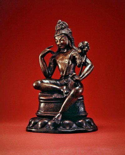 Padmapani Lokeshvara zittend in meditatie, eerste helft van de 7e eeuw door Pakistani School