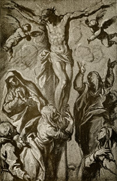 Christus aan het kruis door Palma Il Giovane