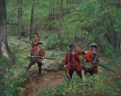 60e Regiment Foot Royal Americans, 2013 (olieverf op doek) door Pamela Patrick White