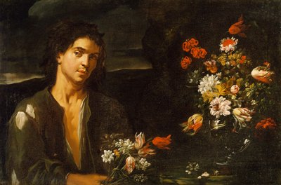 Zelfportret, door Paolo Antonio Barbieri door Paolo Antonio Barbieri