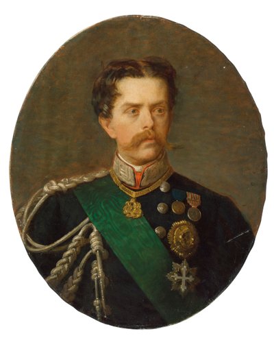 Portret van Koning Umberto I van Italië 1844-1900 door Paolo, Bacchetti