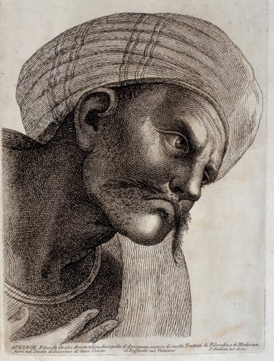 AVERROES. 1757-1760 (gravure) door Paolo Fidanza