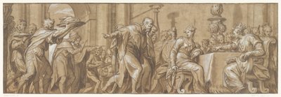 Maaltijd van koningin Vasthi door Paolo Farinati