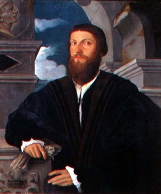 Portret van de arts Coignati, c.1534 door Paolo Pino or Pini