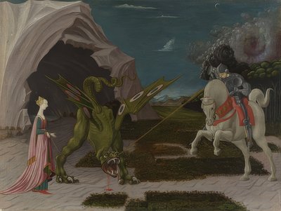Sint Joris en de draak door Paolo Uccello