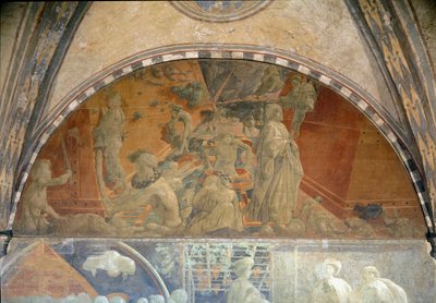Het leven van Noach, de zondvloed en het terugtrekken van het water door Paolo Uccello