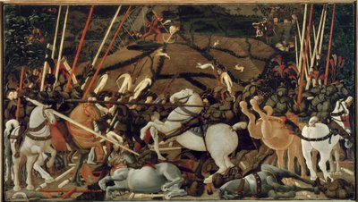 De Slag bij San Romano in 1432: De Ontzetting van Bernardino della Carda door Paolo Uccello