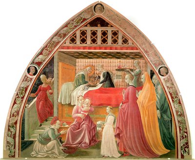 De geboorte van de Maagd door Paolo Uccello