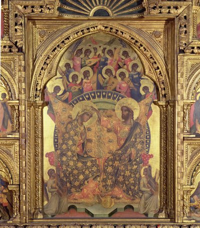 Kroning van de Maagd (detail van het polyptiek) door Paolo Veneziano