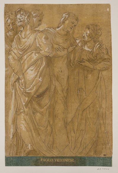 Vijf vrouwen door Paolo Veronese