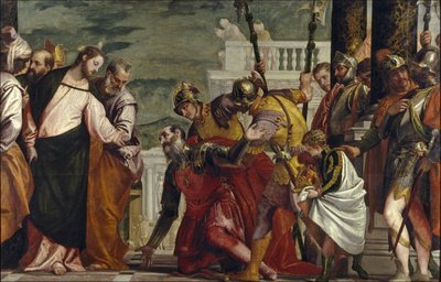 Jezus geneest de dienaar van een centurio door Paolo Veronese