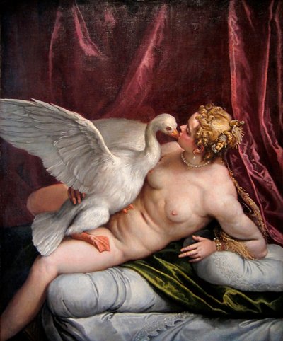 Leda en de Zwaan, 1585 door Paolo Veronese