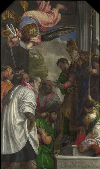 De wijding van Sint Nicolaas, 1562 door Paolo Veronese