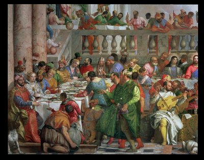 Het Bruiloftsfeest te Kana (detail) door Paolo Veronese