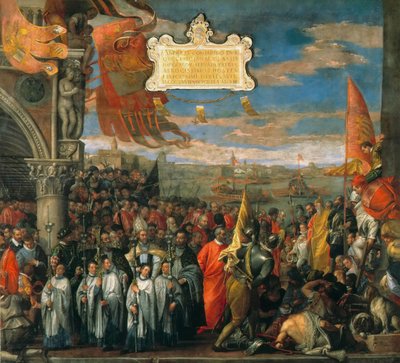 De Triomfantelijke Terugkeer van Doge Andrea Contarini na de Triomf in Chioggia, 1580 door Paolo Veronese